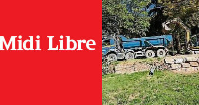 La route de Poujol en cours de restauration